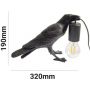 Lampa stołowa 1x40 W czarna ABRKARDK Abruzzo Raven zdj.2