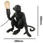 Lampa stołowa 1x40 W czarna ABRKARD4C Abruzzo Monkey zdj.2