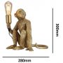 Lampa stołowa 1x40 W złota ABRKARD4G Abruzzo Monkey zdj.2