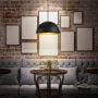 Lampa wisząca 1x20 W czarna-złota ABRLGEO Abruzzo Retro zdj.5