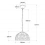 Lampa wisząca 1x40 W multikolor ABRLWCAPO1 Abruzzo Capolavoro zdj.2