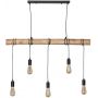 Lampa wisząca 5x40 W czarna ABRLWL5XE27 Abruzzo Cerveza zdj.1