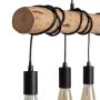 Lampa wisząca 5x40 W czarna ABRLWL5XE27 Abruzzo Cerveza zdj.3