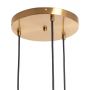 Lampa wisząca 3x20 W złota ABRLWPAL3XE27 Abruzzo Palazzo zdj.4