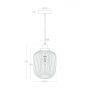 Lampa wisząca 1x20 W przydymiona ABRLWSCNIK Abruzzo Niko zdj.2