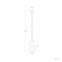 Lampa wisząca 1x15 W szary/popielaty ABRLWSMDIZZ4 Abruzzo Duo zdj.2