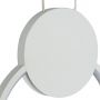 Lampa wisząca 1x10 W biała ABRLWTITB Abruzzo Totti zdj.4