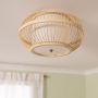 Lampa podsufitowa 1x40 W drewno ABRPL2BHE27 Abruzzo Boho zdj.2