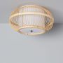 Lampa podsufitowa 1x40 W drewno ABRPL2BHE27 Abruzzo Boho zdj.1