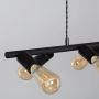 Lampa wisząca powyżej 6x40 W czarna ABRRRN8XE27 Abruzzo Retro zdj.4