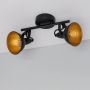 Lampa wisząca 2x20 W czarna ABRRROC2XE14 Abruzzo Retro zdj.3