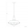 Lampa wisząca 1x20 W czarna ABRRRPSZE27 Abruzzo Patrone zdj.2
