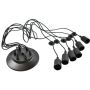 Lampa wisząca 6x30 W czarna ABRSPIDER6XE27 Abruzzo Spider zdj.2