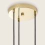 Lampa wisząca 3x20 W złota-bursztynowa ABR3KOLOKA Abruzzo Koloreno zdj.3