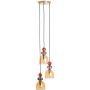 Lampa wisząca 3x20 W złota-bursztynowa ABR3KOLOKA Abruzzo Koloreno zdj.1