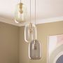 Lampa wisząca 3x40 W zielona-przezroczysta-złota-fioletowa ABR3SKCLA Abruzzo Claro zdj.4