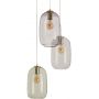 Lampa wisząca 3x40 W zielona-przezroczysta-złota-fioletowa ABR3SKCLA Abruzzo Claro zdj.1