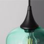 Lampa wisząca 1x40 W czarna-zielona-przezroczysta ABRBSE27 Abruzzo BlueSky zdj.2