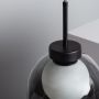 Lampa wisząca 1x40 W czarna-mleczna ABRCKG Abruzzo Goliat zdj.2