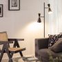 Lampa stojąca 2x20 W czarna-złota ABRLPS2XE27 Abruzzo Salvatore zdj.3