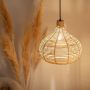 Lampa wisząca 1x40 W brązowa ABRLW16BHE27 Abruzzo Boho zdj.5