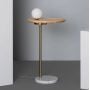 Lampa stojąca 1x12 W biała-złota-drewno-marmur ABRSLMEBLOG9 Abruzzo Meblo zdj.3