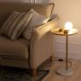 Lampa stojąca 1x12 W biała-złota-drewno-marmur ABRSLMEBLOG9 Abruzzo Meblo zdj.4
