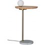 Lampa stojąca 1x12 W biała-złota-drewno-marmur ABRSLMEBLOG9 Abruzzo Meblo zdj.1