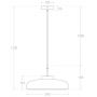Lampa wisząca 1x20 W złota ABRSLWAE27 Abruzzo Artel zdj.2