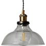 Lampa wisząca 1x20 W czarna ABRSLWH Abruzzo Hinti zdj.1