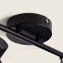 Lampa podsufitowa 2x20 W czarna-przydymiona-srebrna ABRSLWN2XE14 Abruzzo Nino zdj.3