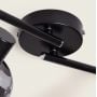 Lampa podsufitowa 4x20 W czarna-przydymiona-srebrna ABRSLWN4XE14 Abruzzo Nino zdj.2
