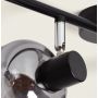 Lampa podsufitowa 4x20 W czarna-przydymiona-srebrna ABRSLWN4XE14 Abruzzo Nino zdj.3
