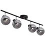 Lampa podsufitowa 4x20 W czarna-przydymiona-srebrna ABRSLWN4XE14 Abruzzo Nino zdj.1