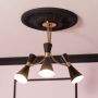 Lampa podsufitowa 3x20 W czarna-złota ABRZZSAL3XE27 Abruzzo Salvatore zdj.2