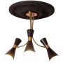 Lampa podsufitowa 3x20 W czarna-złota ABRZZSAL3XE27 Abruzzo Salvatore zdj.1