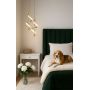 Lampa wisząca 2x20 W złota LWSK Abigali Spirali zdj.3