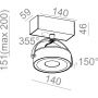 Lampa podsufitowa 12522L930F10012 Aqform Ceres zdj.2