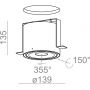 Lampa do zabudowy 30141L930F10012 Aqform Ring zdj.2