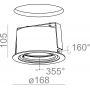 Lampa do zabudowy 371510000T8PH12 Aqform Ring zdj.2