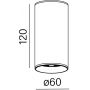 Lampa podsufitowa 1x8 W biała 47029M940F3PH13 Aqform Pet zdj.2