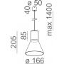 Lampa wisząca 504710000U8PH12 Aqform Modern Glass zdj.2