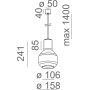 Lampa wisząca 504750000U8PH13 Aqform Modern Glass zdj.2