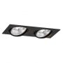 Lampa do zabudowy 2x12 W czarna 1047BZ Argon Olimp Plus zdj.1