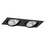 Lampa do zabudowy 2x12 W czarna 1047BZ Argon Olimp Plus zdj.3