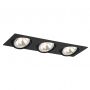 Lampa do zabudowy 3x6 W czarna 1329 Argon Olimp zdj.1