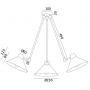 Lampa podsufitowa 3x15 W czarna 1452 Argon Altea zdj.2