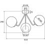 Lampa podsufitowa 3x15 W chrom 1477 Argon Tomar zdj.2