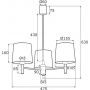 Lampa podsufitowa 3x15 W mosiądz 1484 Argon Ponte zdj.2