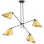 Lampa podsufitowa 4x15 W czarna 1694 Argon Clava zdj.1